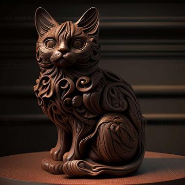 3D model York Chocolate cat (STL)